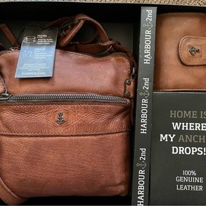 Harbour & 2nd crossbody genuine leather bag w/wallet